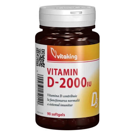 Vitamina D, 2000ui, 90cps - Vitaking