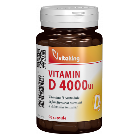 Vitamina D, 4000UI, 90cps - Vitaking