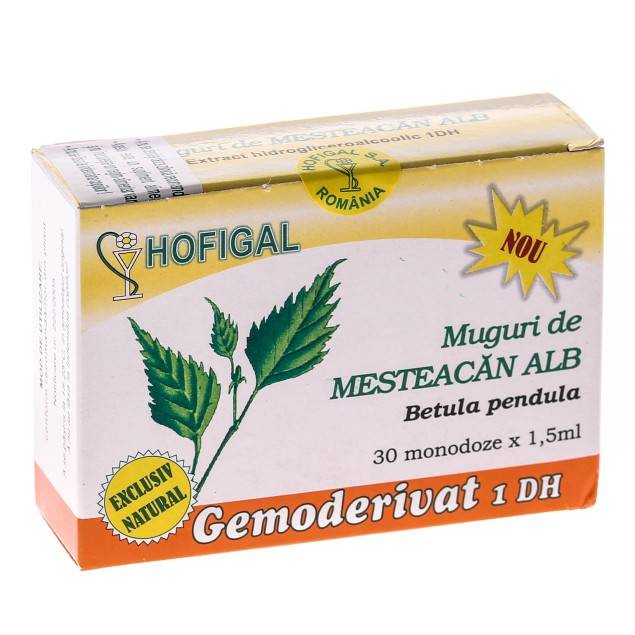 Mesteacan alb muguri - gemoderivat 30monodoze - hofigal