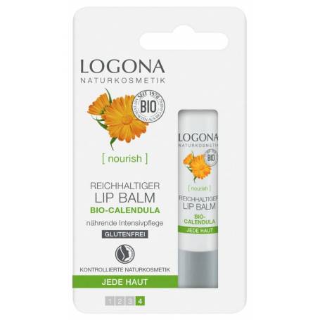 BALSAM DE BUZE BOGAT CU GALBENELE, EOC-BIO, 4.5G - LOGONA