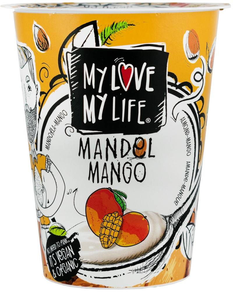Preparat fermentat din bautura de migdale cu mango, eco-bio, 180g - my love my life