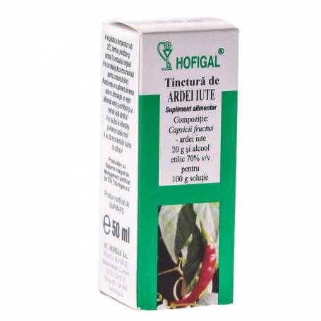 Tinctura Ardei Iute 50ml - Hofigal