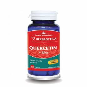 QUERCETIN, 250 MG, ZINC BISGLICINAT 18 MG, 60  CAPSULE - HERBAGETICA