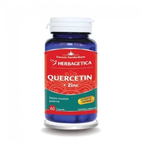 QUERCETIN, 250 MG, ZINC BISGLICINAT 18 MG, 60  CAPSULE - HERBAGETICA