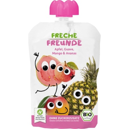 Piure de mere, guava, mango si ananas, eco-bio, 100g - Erdbar