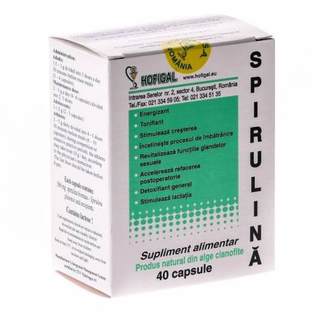 Spirulina 500mg 40cps - Hofigal