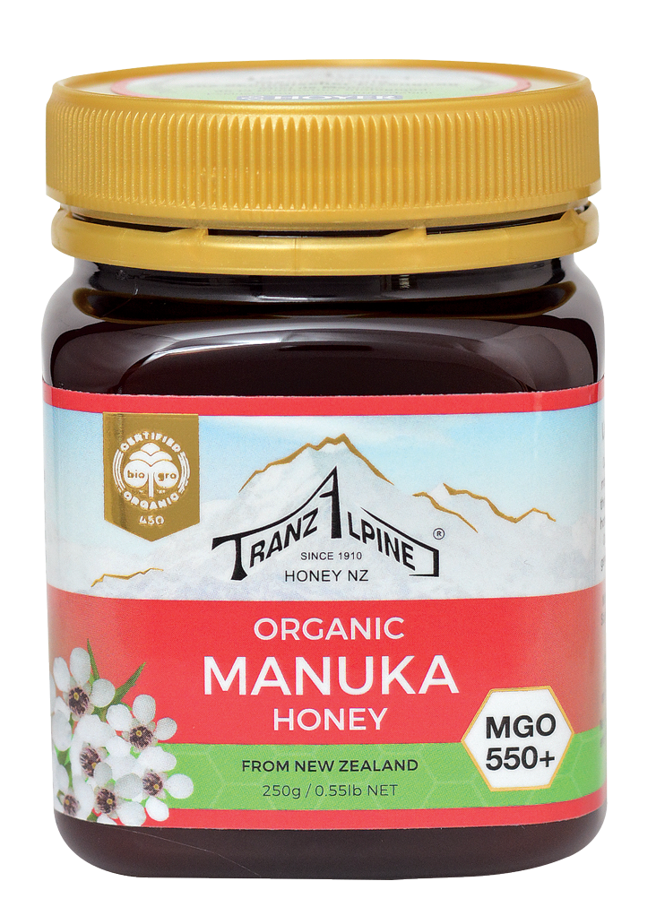 Miere de manuka mgo550, eco-bio, 250g - tranzalpine