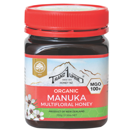 Miere de Manuka MGO100, eco-bio, 250g - TranzAlpine