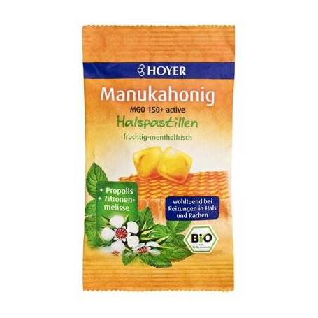 Bomboane cu miere de Manuka MGO +150, eco-bio, 30g - HOYER