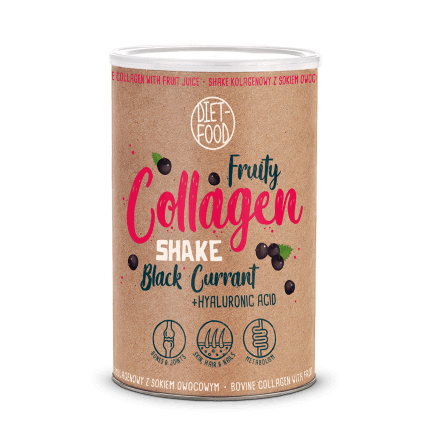 Fruity colagen shake coacaze negre, 300g - diet-food