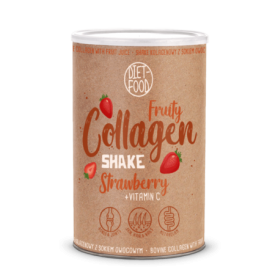 Fruity Colagen Shake Capsuni, 300g - Diet-Food