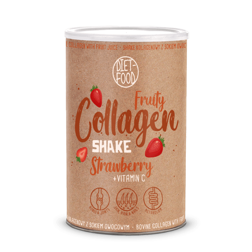 Fruity colagen shake capsuni, 300g - diet-food