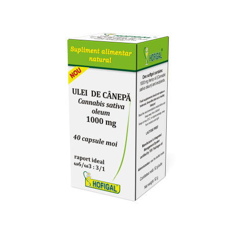 Ulei Canepa 1000mg 40cps - Hofigal