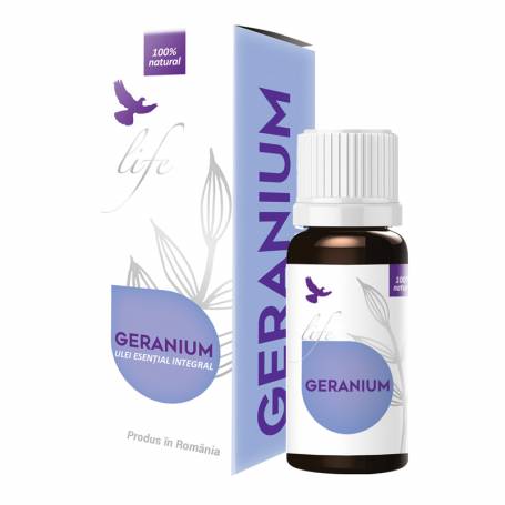 Ulei esential integral de Geranium, 5ml - Life Bio