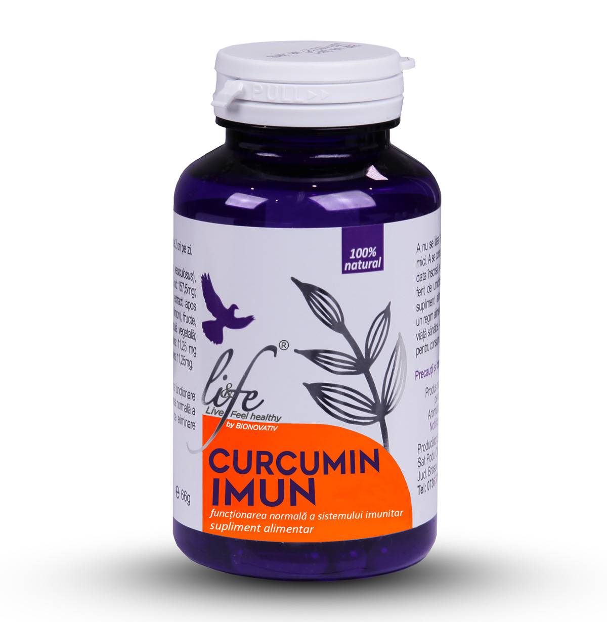 Curcumin imun, 60cps - life bio