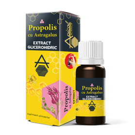 Propolis cu Astragalus extract glicerohidric, 30ml - Apicol Science