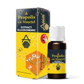 Propolis cu Musetel extract glicerohidric, 30ml - Apicol Science