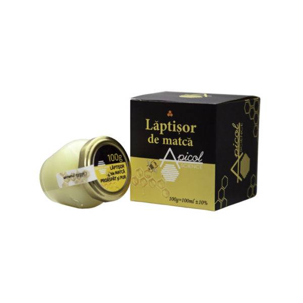 Laptisor de matca proaspat si pur, 100g - apicol science