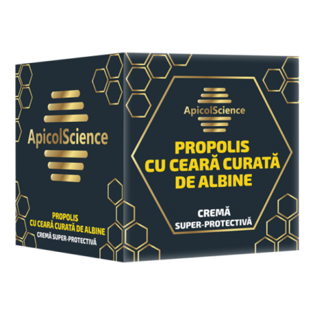 Crema super-protectiva de propolis cu ceara curata, 75ml - Apicol Science