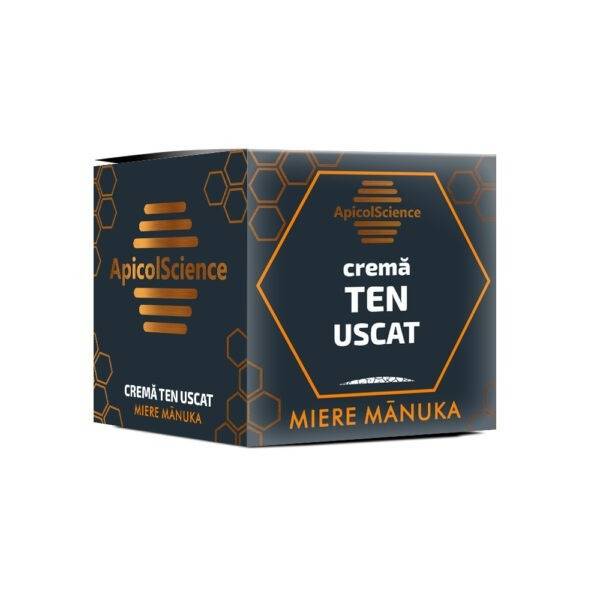 Crema pentru ten uscat cu miere de manuka, 50ml - apicol science