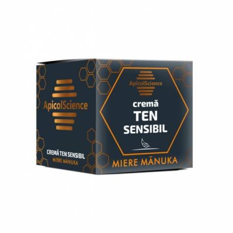 Crema pentru ten sensibil cu miere de manuka, 50ml - Apicol Science