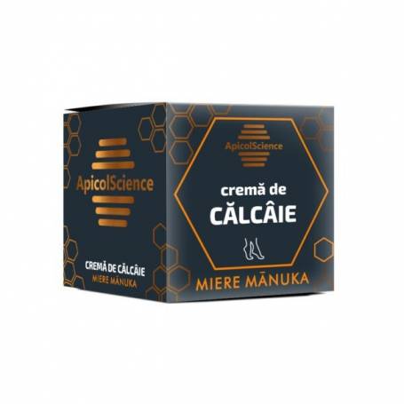 Crema pentru calcaie cu miere de manuka, 50ml - Apicol Science