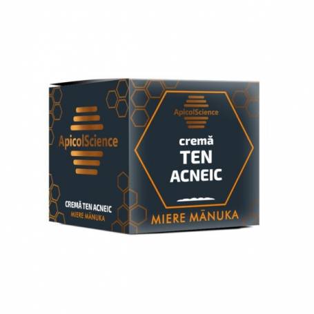 Crema pentru ten acneic cu miere de manuka, 50ml - Apicol Science