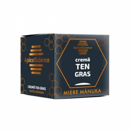 Crema pentru ten gras cu miere de manuka, 50ml - Apicol Science