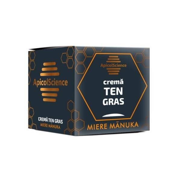 Crema pentru ten gras cu miere de manuka, 50ml - apicol science