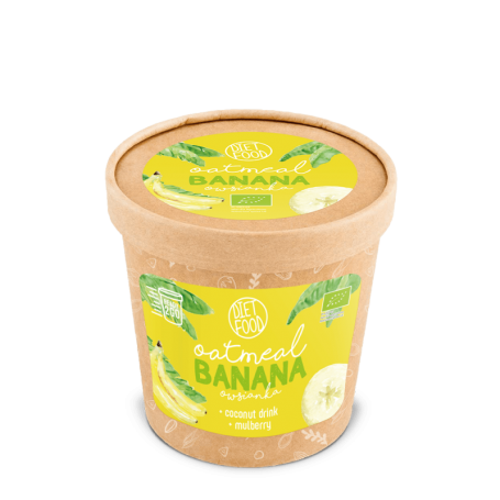 Porridge exotic din ovaz cu banane, 70g - Diet Food