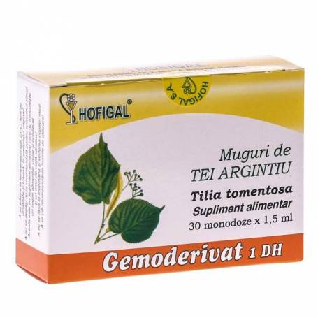 Tei argintiu muguri - gemoderivat 30monodoze - Hofigal