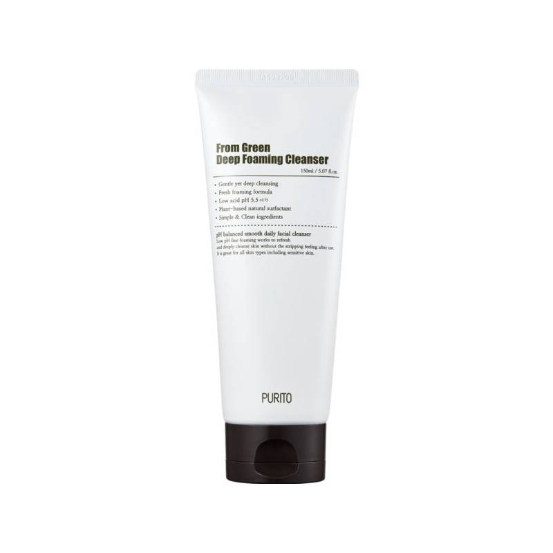 From Green Deep Foaming Cleanser, 150ml - Purito