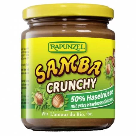 Samba Crema de ciocolata cu alune crocante, 250g - Rapunzel