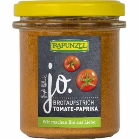 Pasta tartinabila JO cu tomate si ardei, eco-bio, 140g - Rapunzel