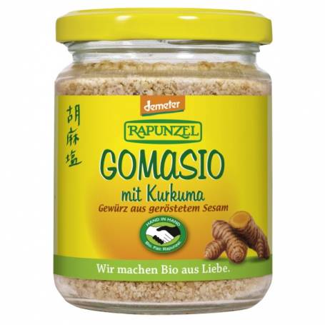 Gomasio DEMETER cu curcuma, eco-bio, 100g - Rapunzel