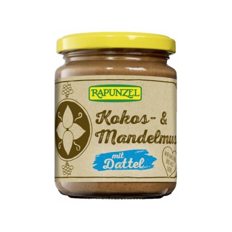 Crema bio cu cocos, migdale si curmale, eco-bio, 250g - Rapunzel