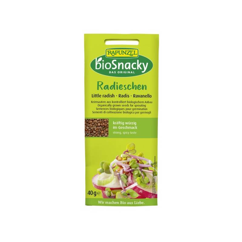 Seminte de ridiche pentru germinat, BioSnacky, eco-bio, 40g - Rapunzel