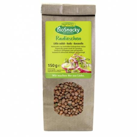 Seminte de ridiche pentru germinat, BioSnacky, eco-bio, 150g - Rapunzel