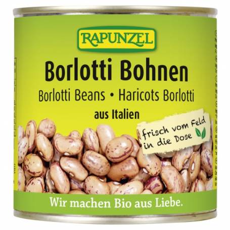Fasole Borlotti in doza, eco-bio, 400g - Rapunzel