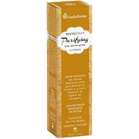 Ser concentrat de noapte reparator, PhytoSerum Puryfying, eco-bio, 30ml - Esential'aroms