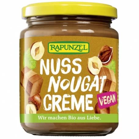 Crema de alune Nougat, eco-bio, 250g - Rapunzel