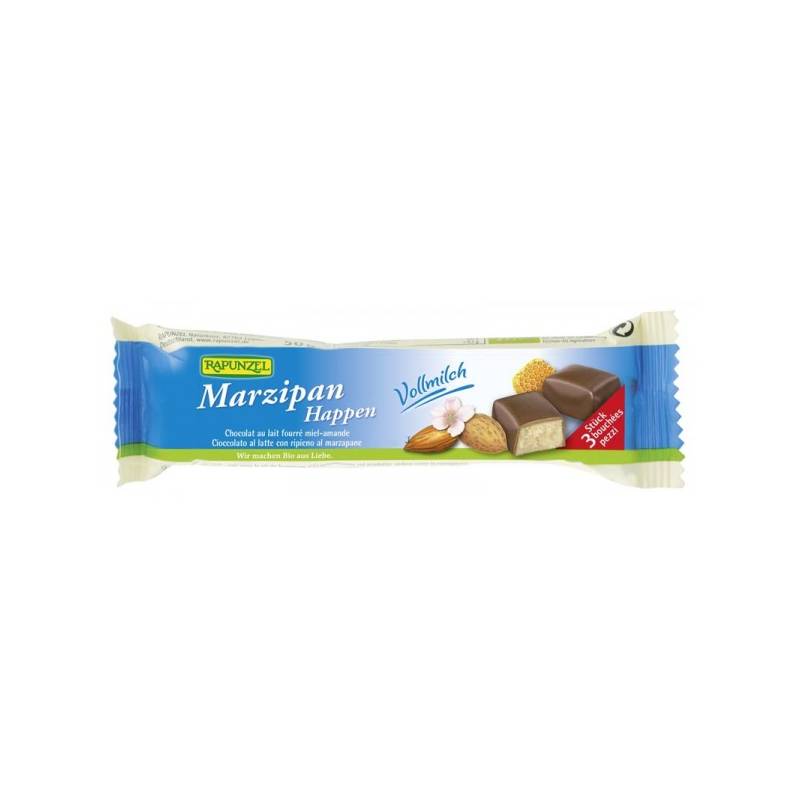 Baton martipan cu glazura din lapte integral, eco-bio, 50g - Rapunzel
