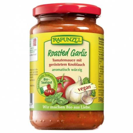 Sos de tomate cu usturoi prajit, eco-bio, 350g - Rapunzel