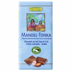 Ciocolata cu crema de Migdale si Tonka, eco-bio, 100g - Rapunzel