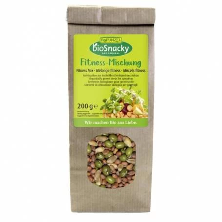 Amestec Fitness de seminte pentru germinat, BioSnacky, eco-bio, 200g - Rapunzel