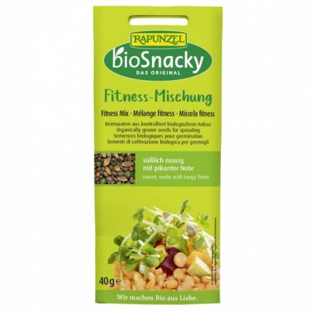 Amestec Fitness de seminte pentru germinat, BioSnacky, eco-bio, 40g - Rapunzel