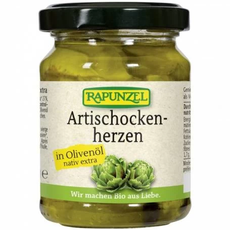 Anghinare in ulei de masline, eco-bio, 120g - Rapunzel