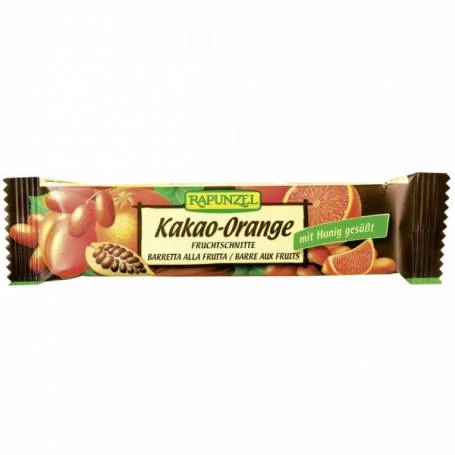 Baton de Fructe cu Cacao si Portocale, eco-bio, 40g - Rapunzel