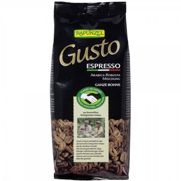 Cafea gusto espresso boabe, eco-bio, 250 - rapunzel