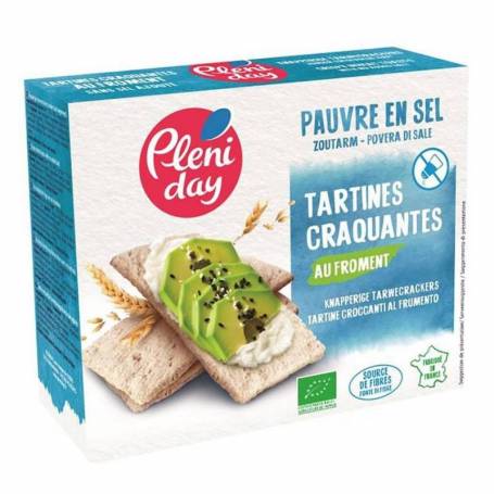 Tartine crocante din grau si secara fara sare, 150g - Pleniday